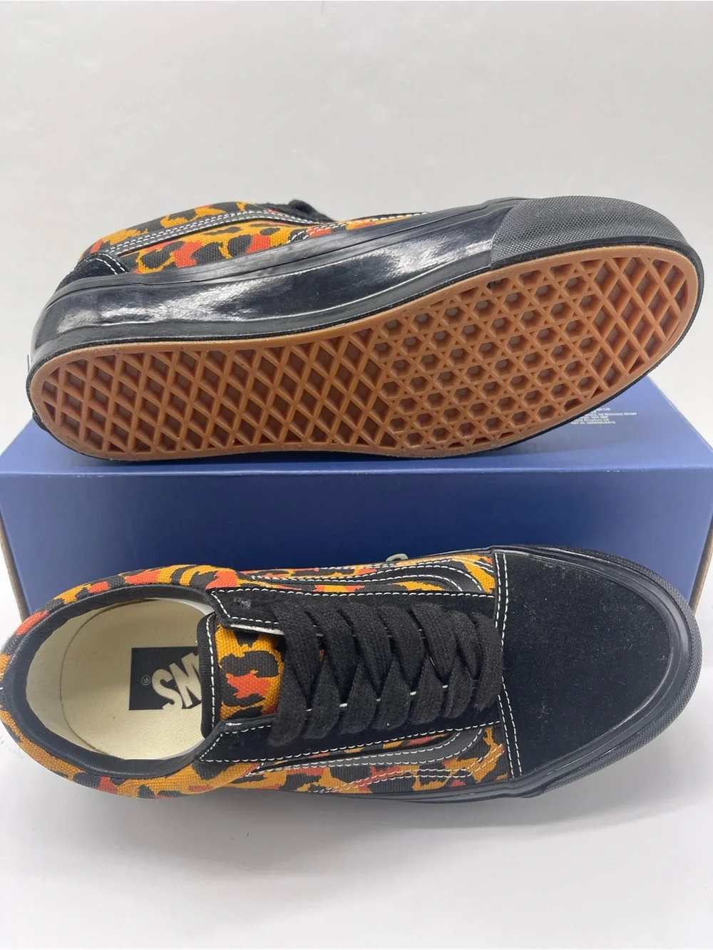 Vans WMNS Sz 8 Lx Old Skool Leopard Black/Black VN000D56BKA Sneakers